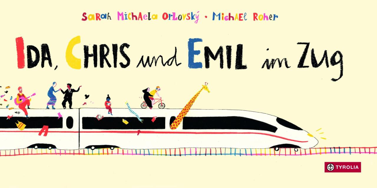 Ida, Chris und Emil in Zugfahrt